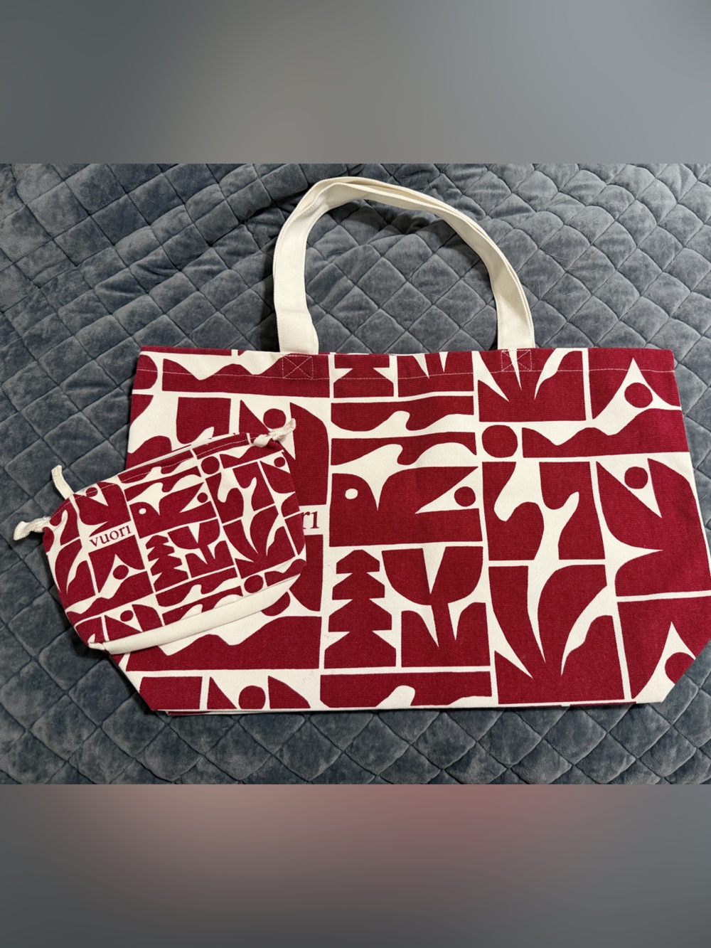 Vuori 2025 Holiday Canvas Tote & Pouch